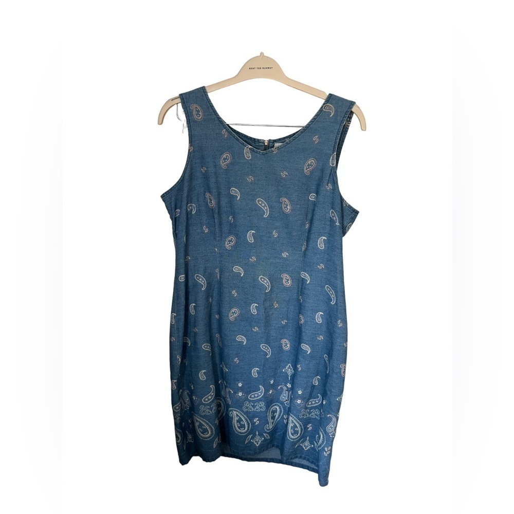 90’s Paisley Denim Dress 16